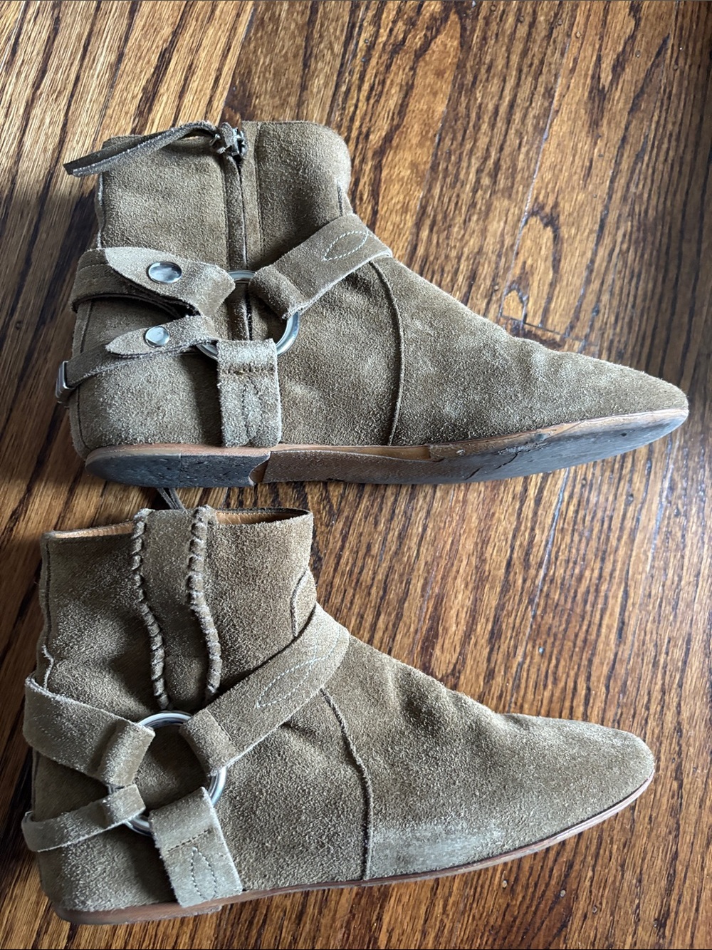 Isabel Marant Suede Gaucho shoes
